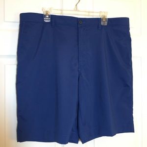 PGA TOUR Five Pocket Flat Front Blue Shorts